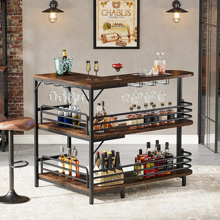 L‑Shaped Home Bar