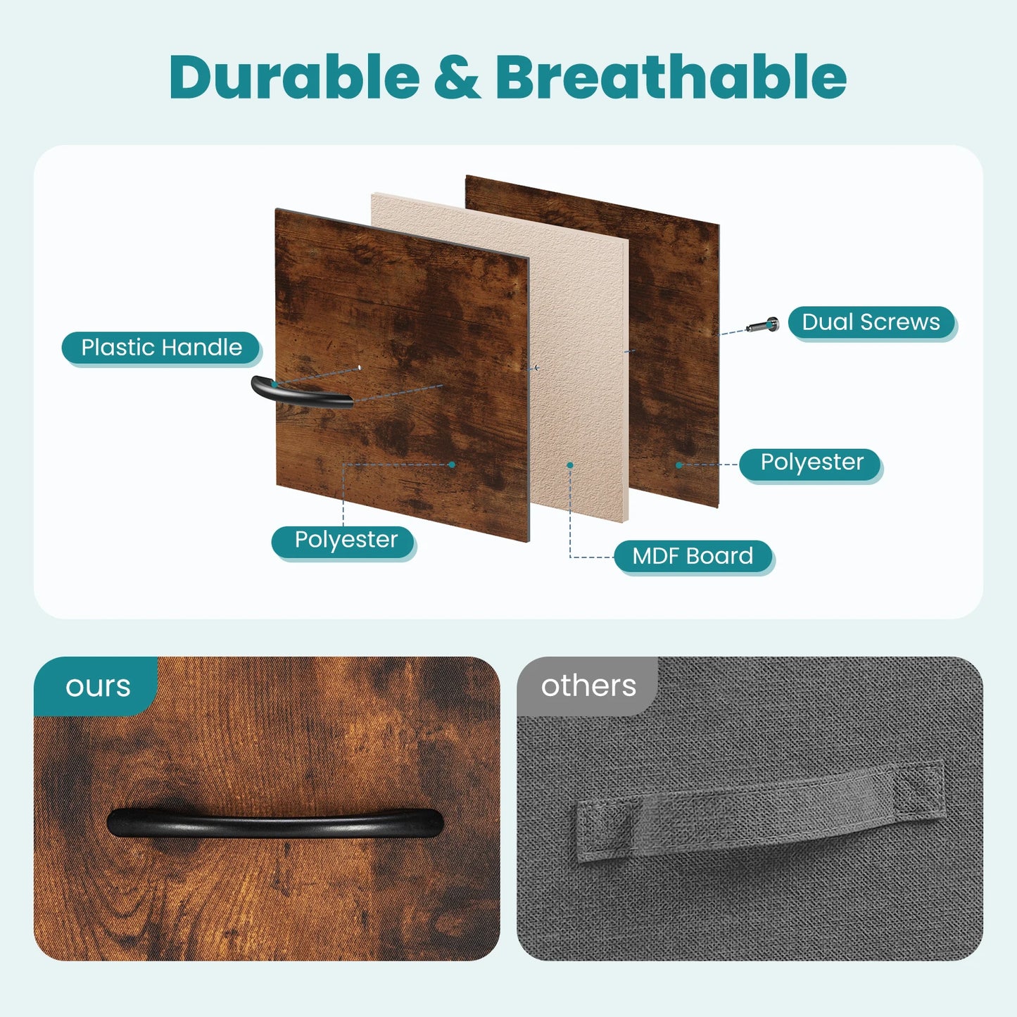 7 Drawer Fabric Dresser