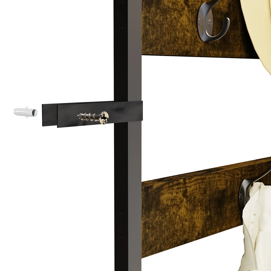 Corner Coat Rack Bench