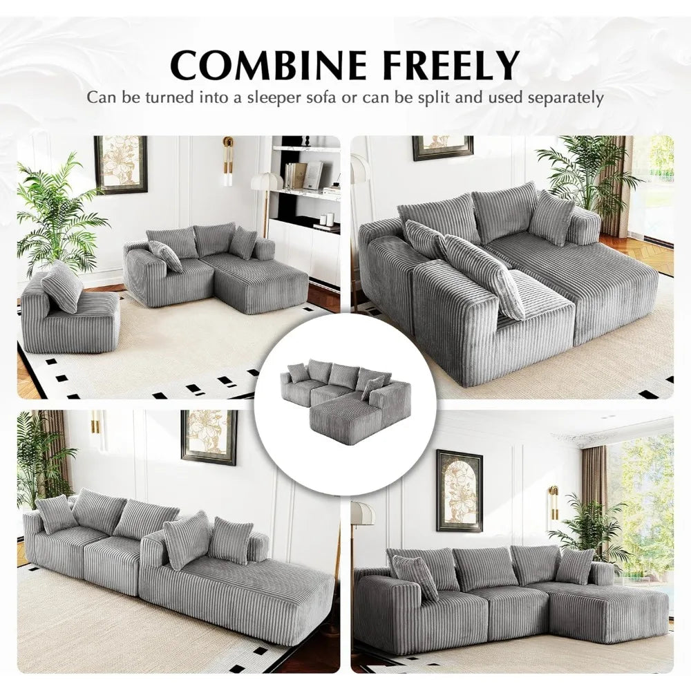 L‑Shaped Modular Sofa