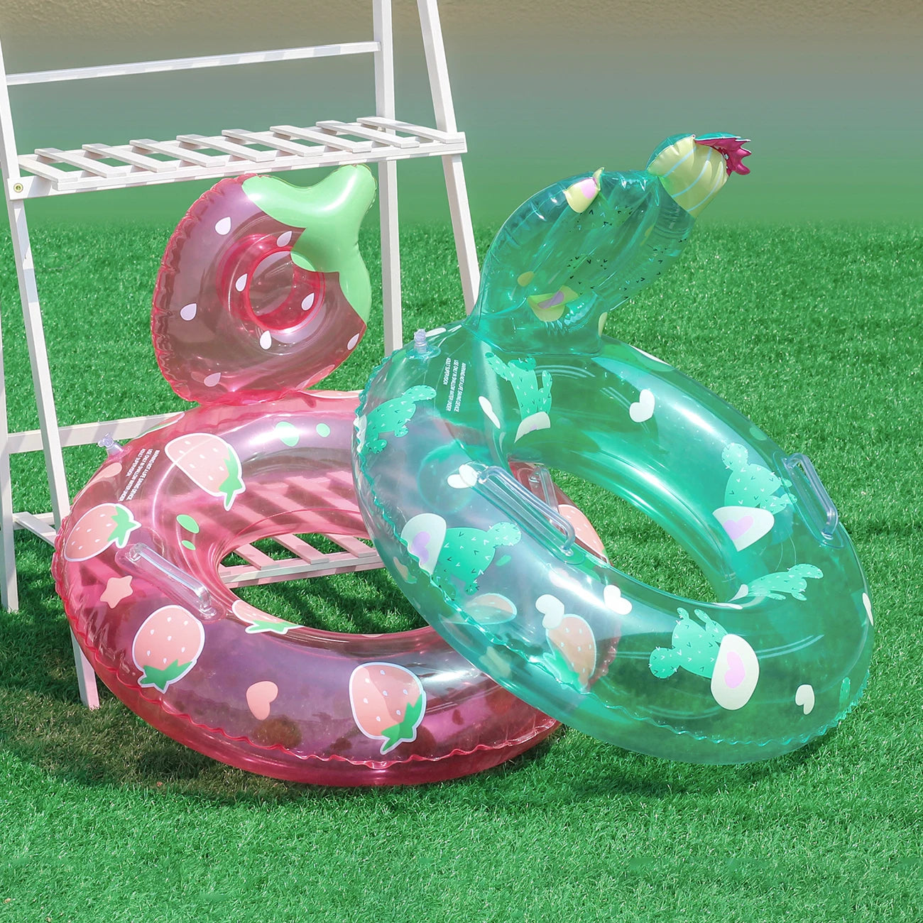 Fruit Shaped Inflatable With Handle Pool Float