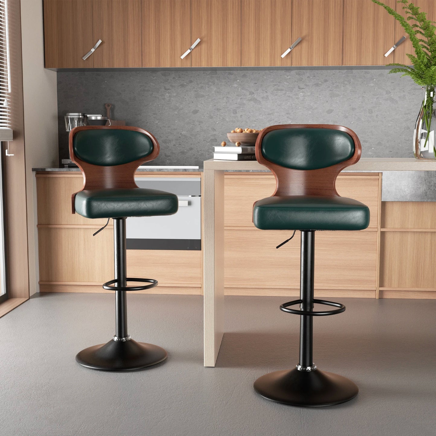 Rotating PU Bar Stools