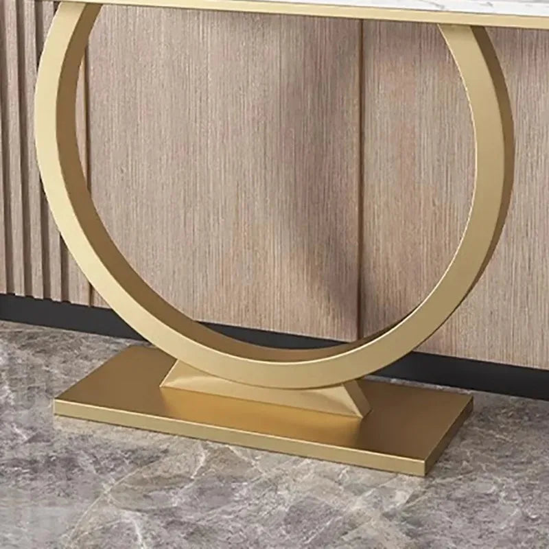 Nordic Corner Console Table – Elegant Minimalist Entryway Table for Modern Hallways