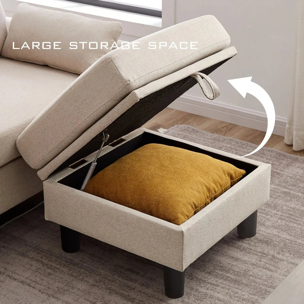 Convertible Sectional Sofa Set