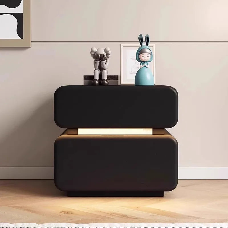 Luxury Italian Nightstand with Drawer
