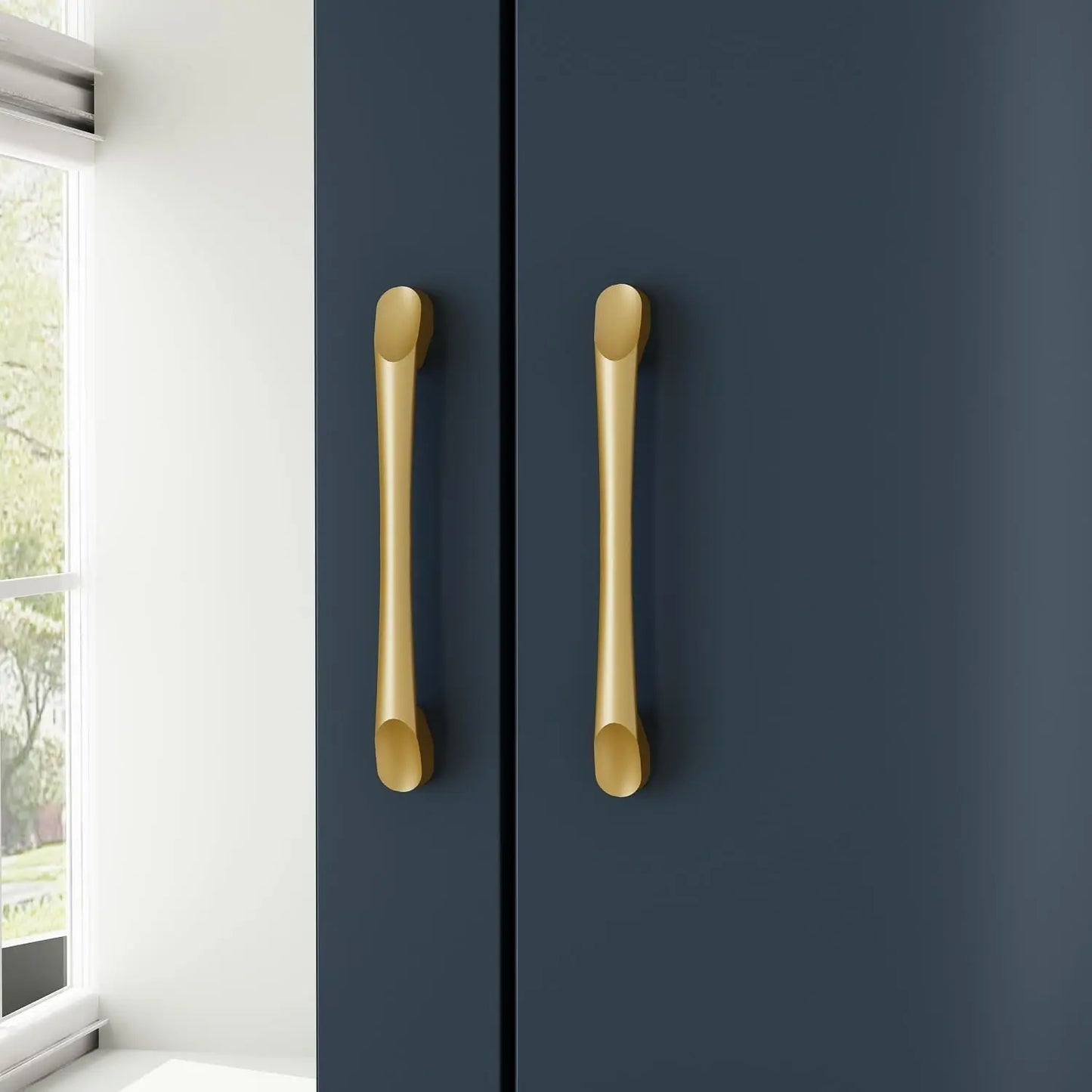Navy Blue Storage Armoire