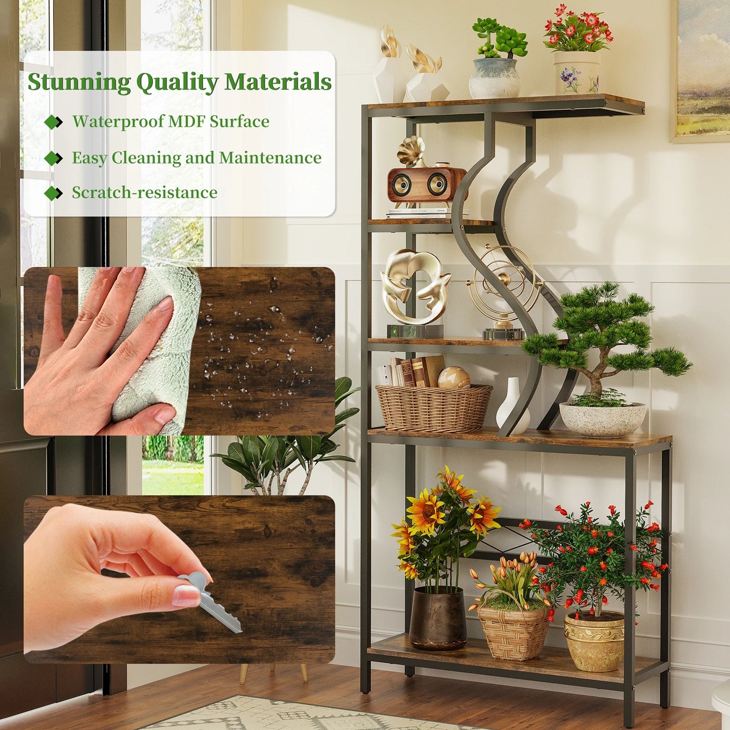 Industrial 5-Tier Plant Stand