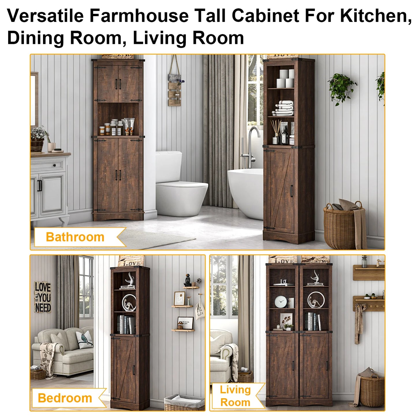 rustic bathroom storage cabinet