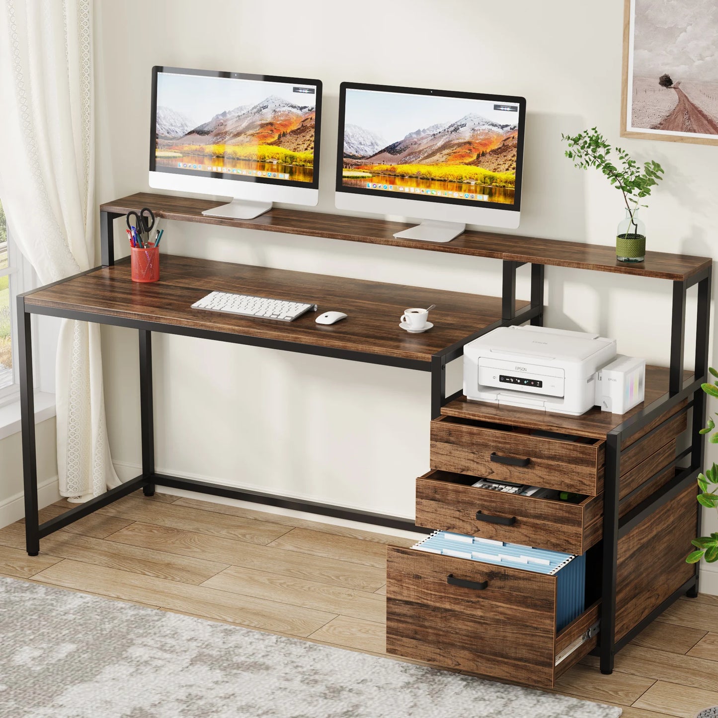 Reversible Drawer Desk