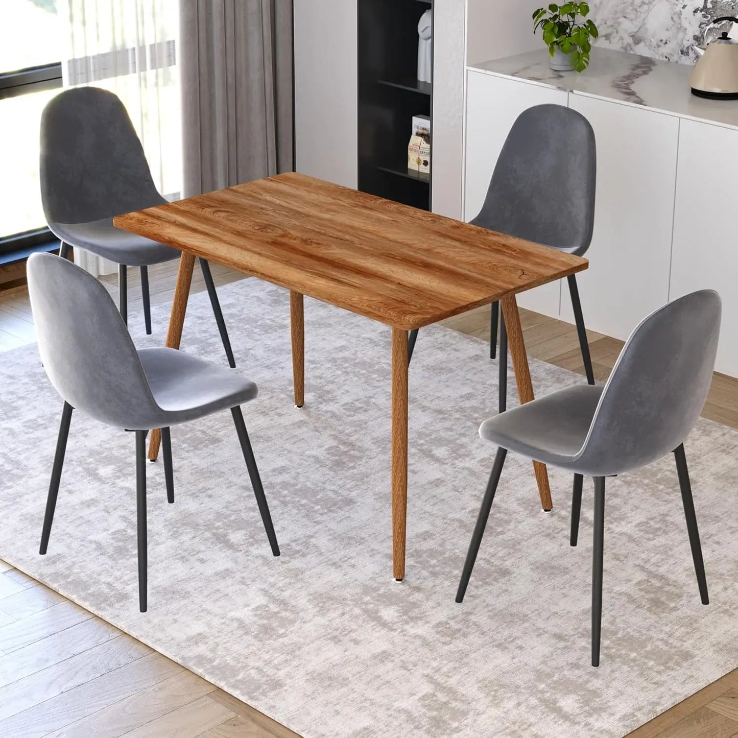 47-Inch Wooden Dining Set
