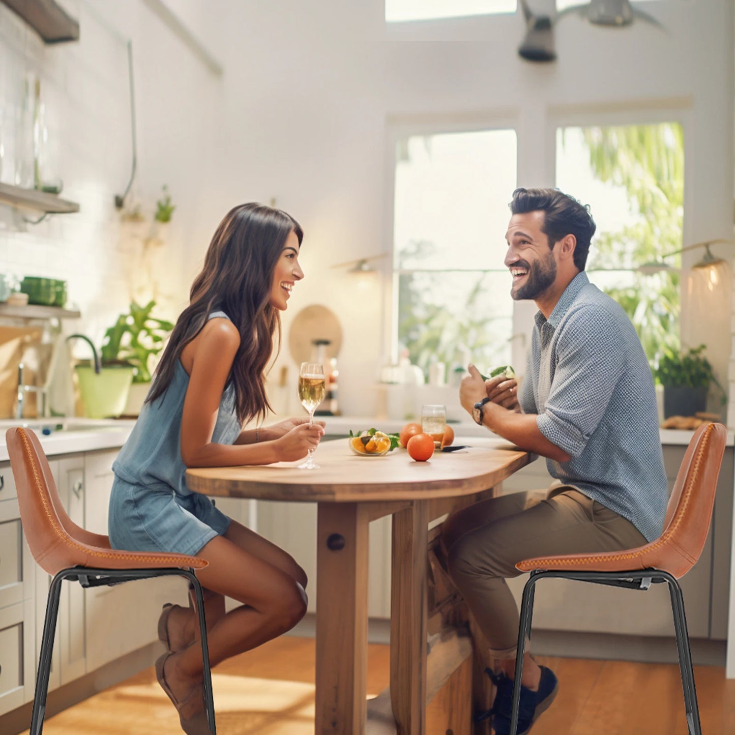 PU Leather Bar Stools