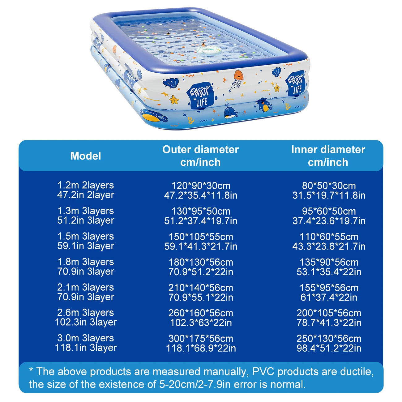 Large Inflatable Swimming Pool