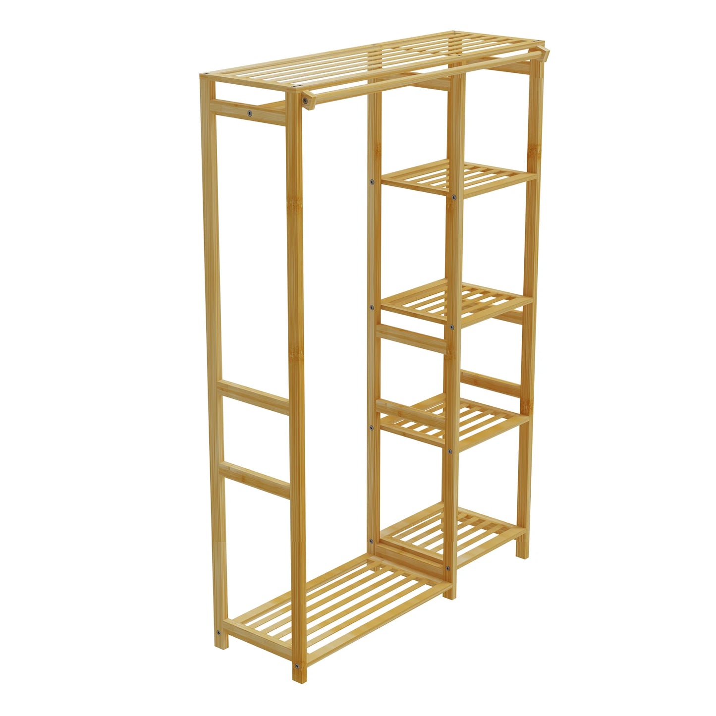 Open Bamboo Clothes Rack