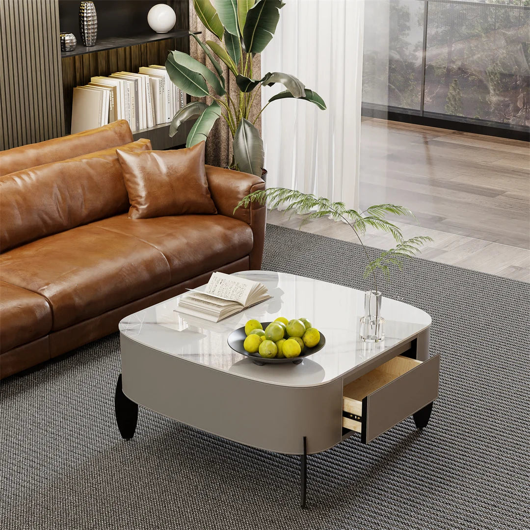 Modern Coffee Table with Drawers