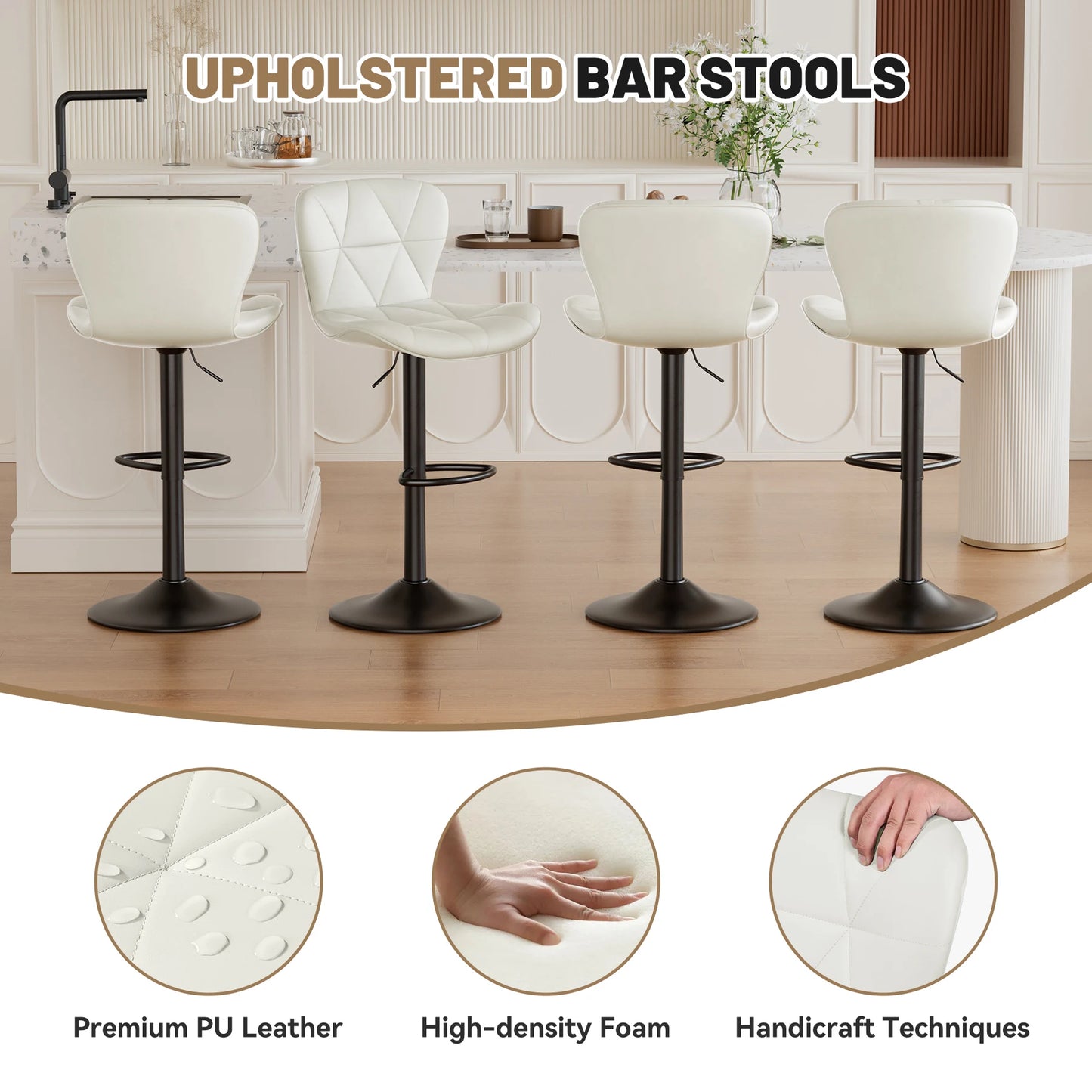 Adjustable Swivel Bar Stools
