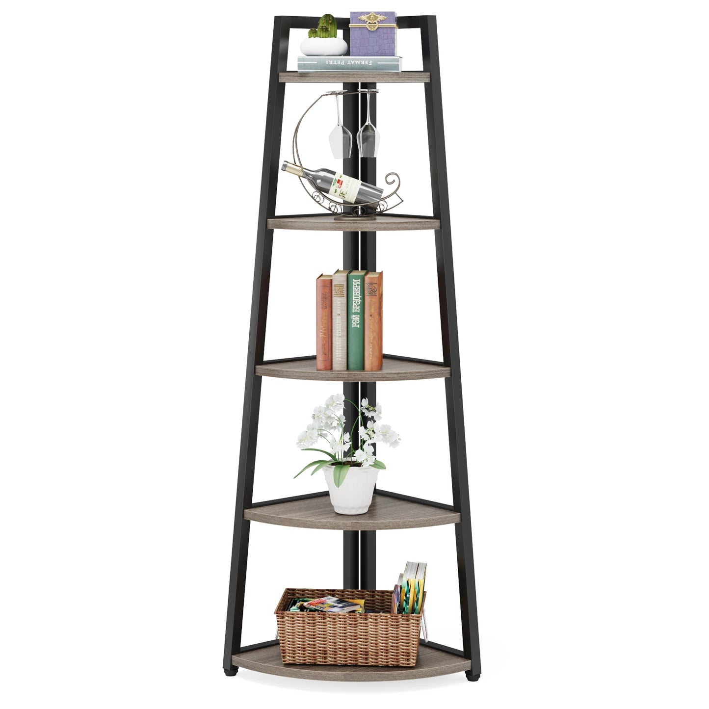 Corner Ladder Bookcase