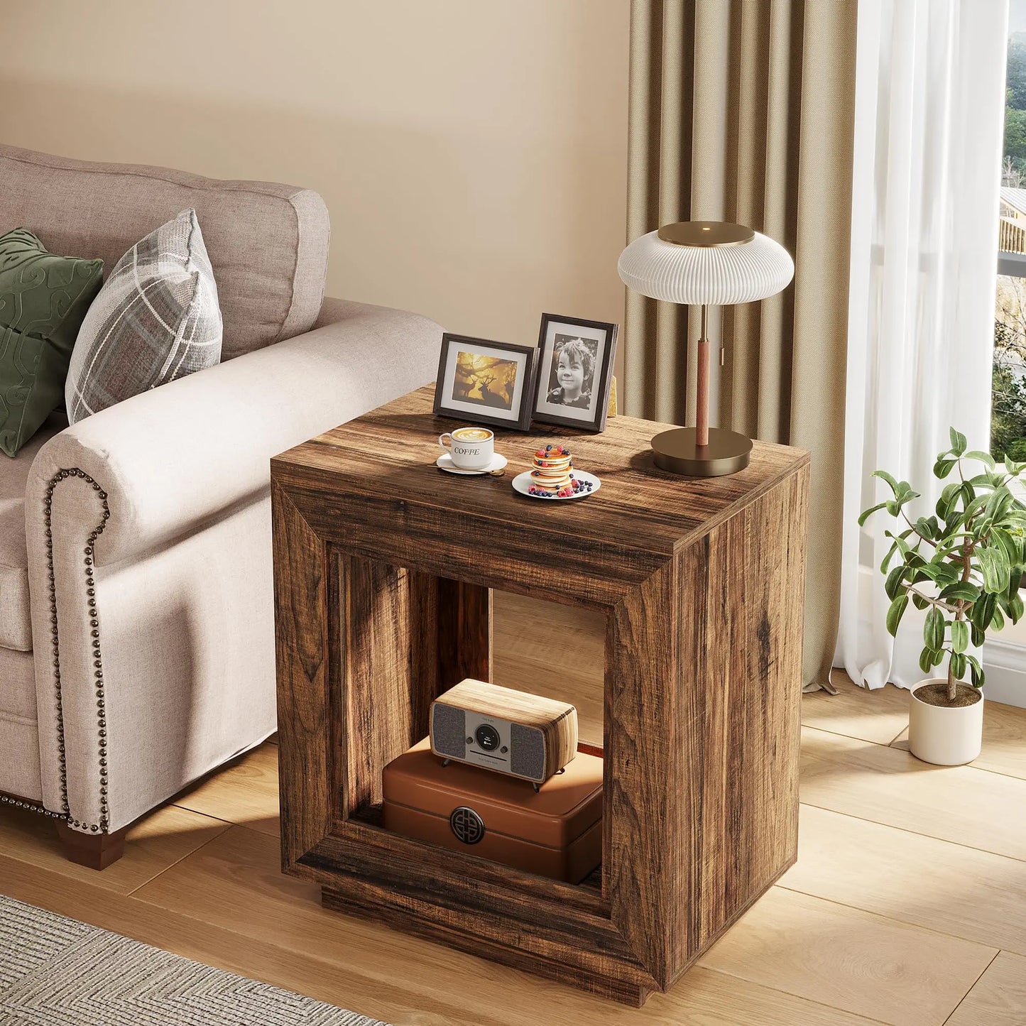 Rustic Farmhouse End Table