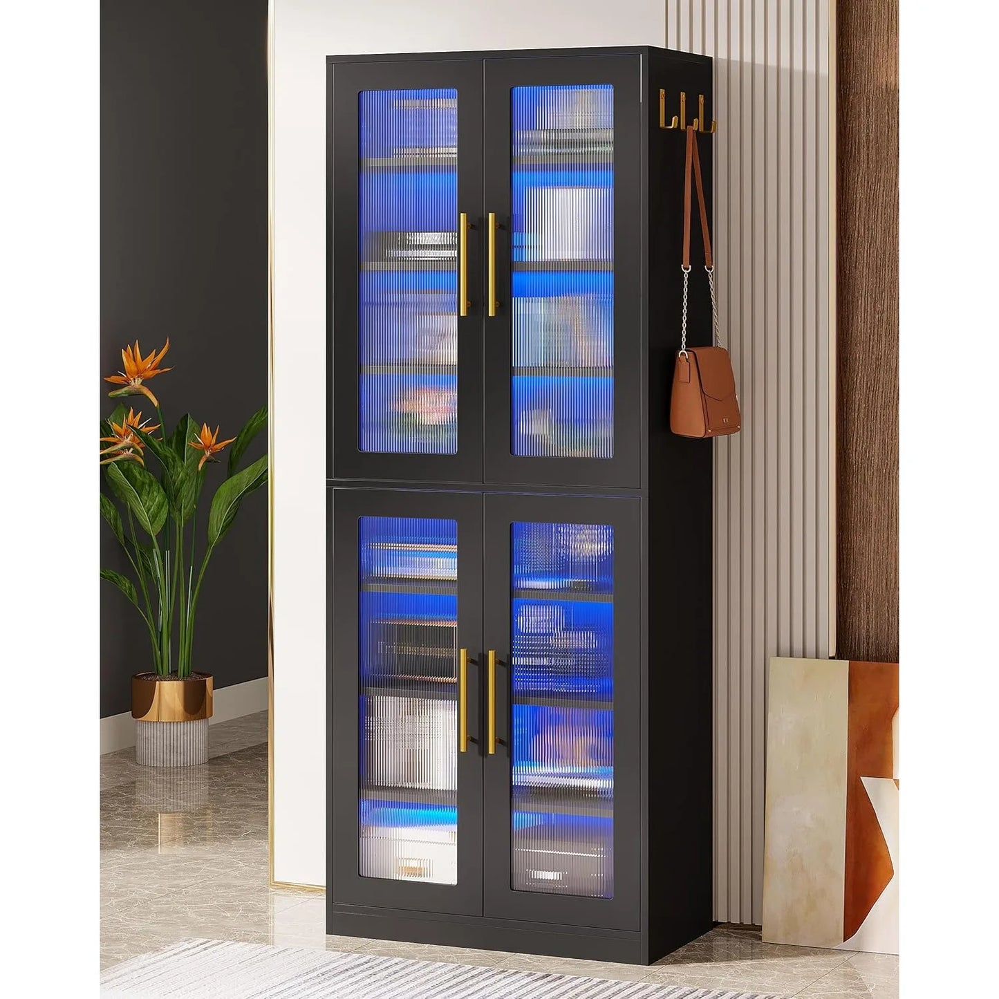 LED Bookcase Cabinet