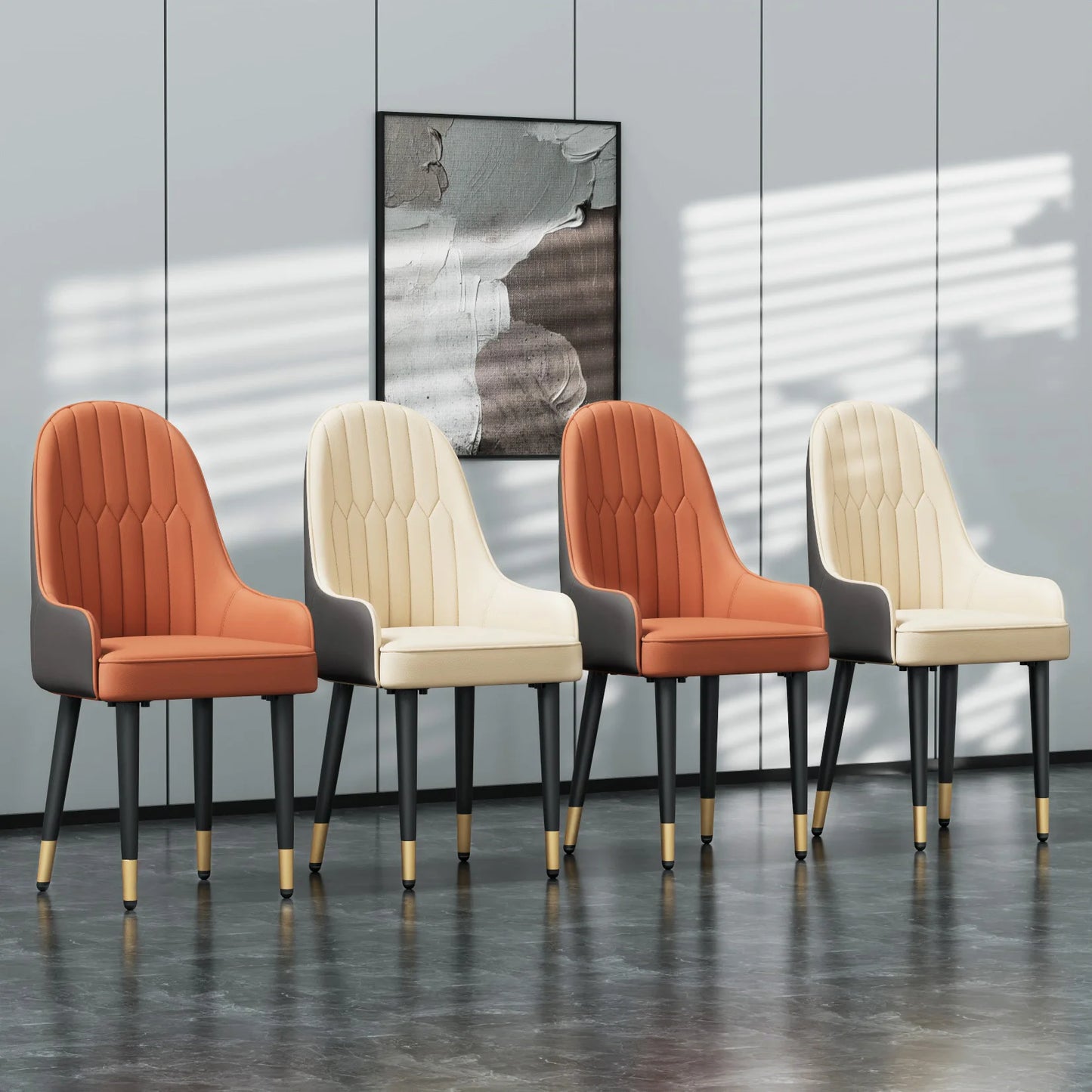 Faux Leather Dining Chairs