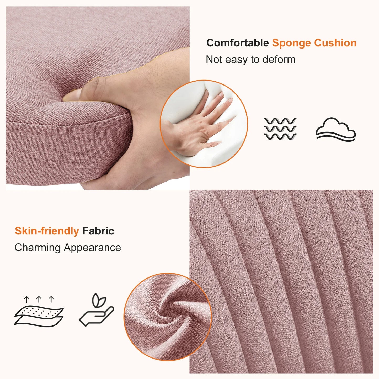 Armless Small Desk Chair