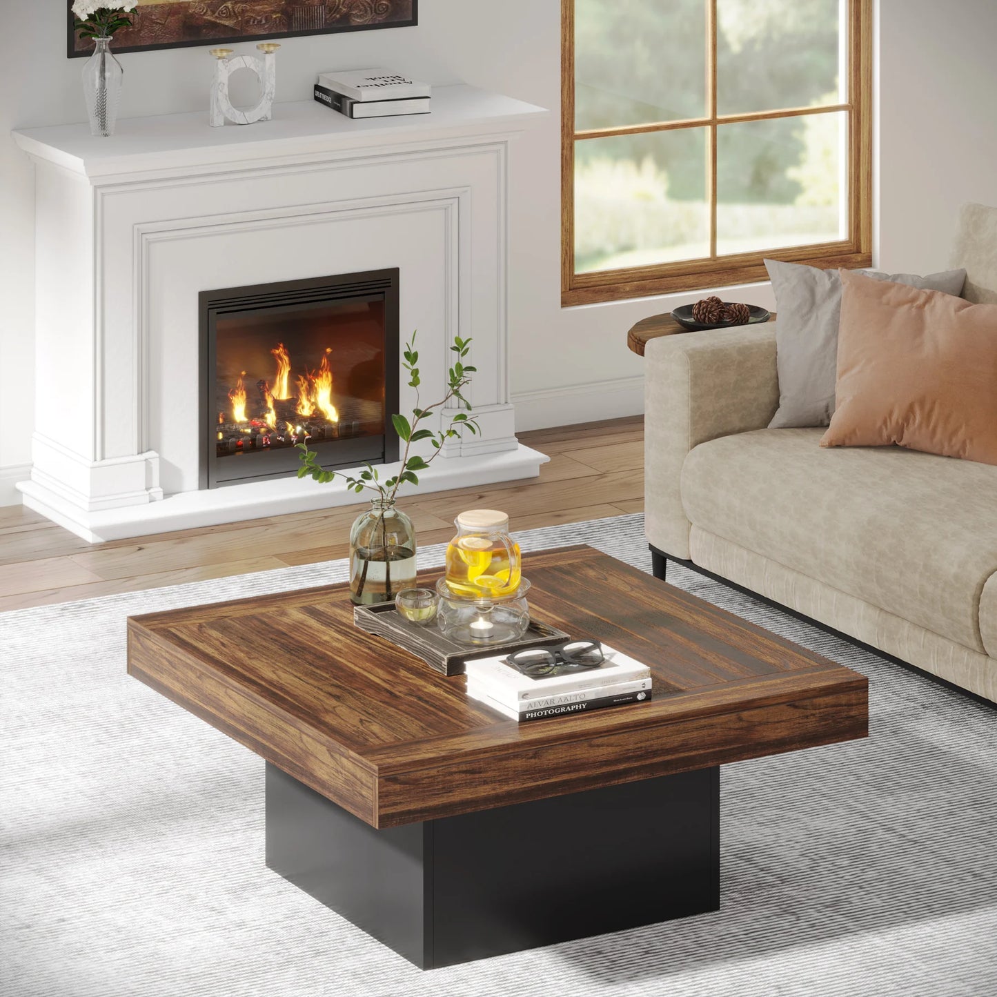 LED Rustic Coffee Table