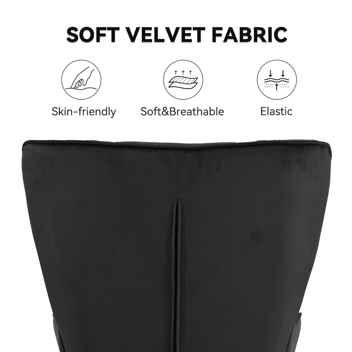 Velvet High Back Armchair