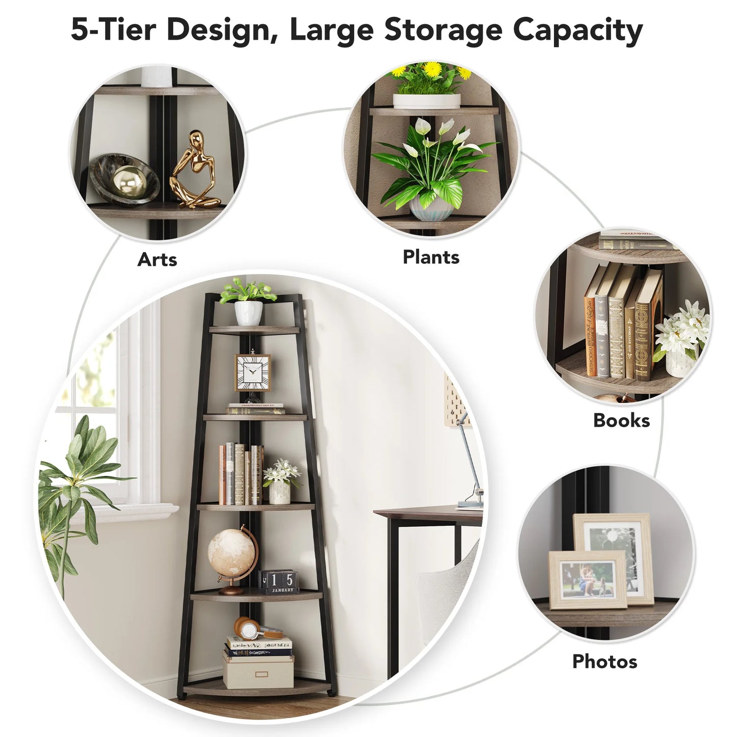 Corner Ladder Bookcase