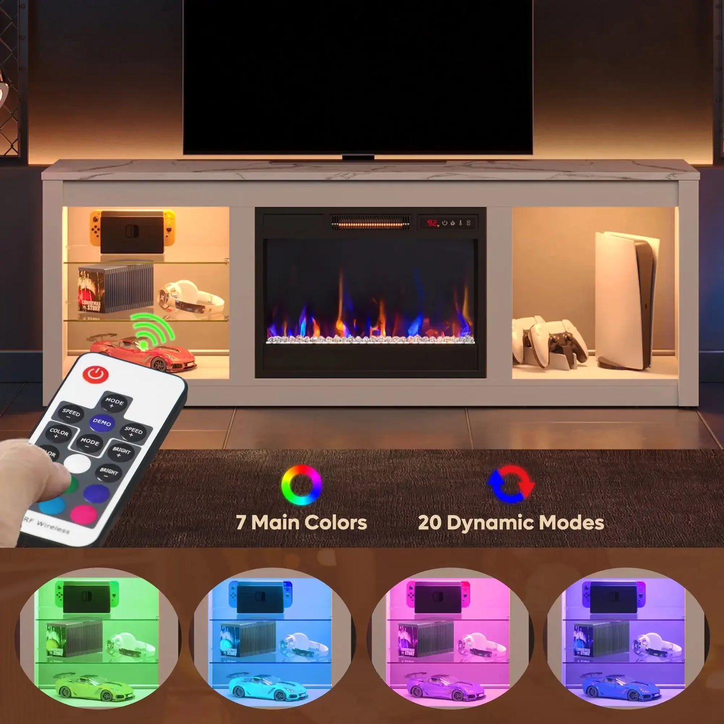 LED Electric Fireplace Stand