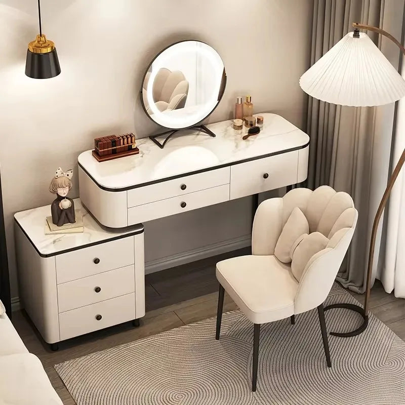 Luxury Vanity Table with Mirror & Drawers – Modern Classic Makeup Desk