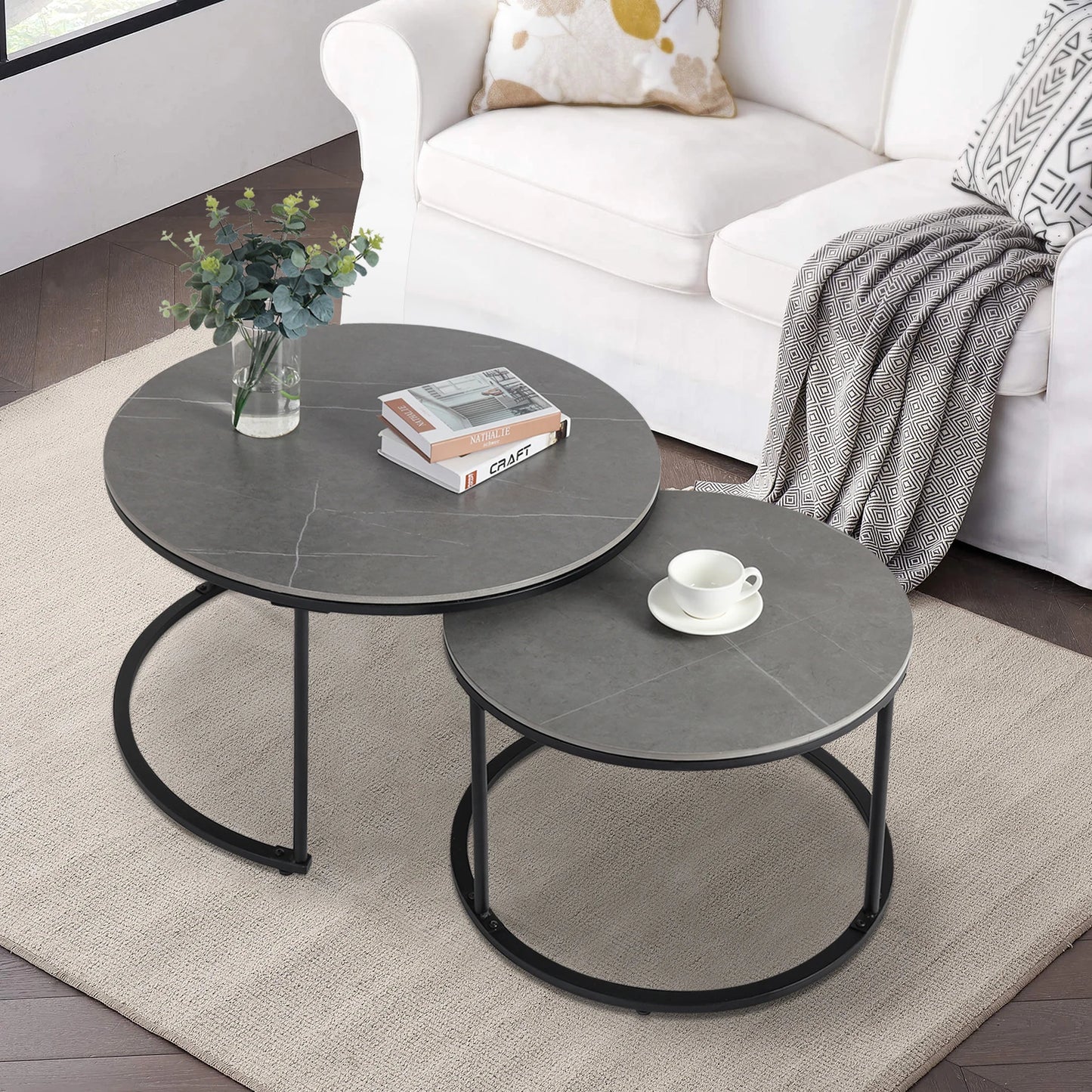 Round Nesting Coffee Tables