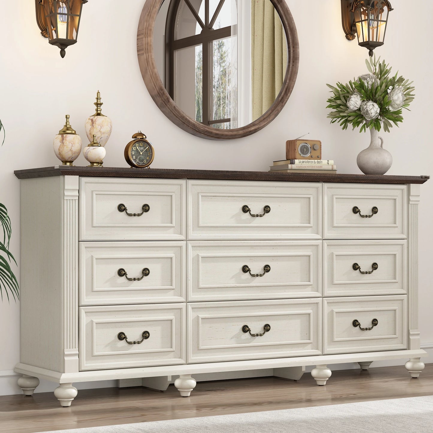 9-drawer bedroom dresser