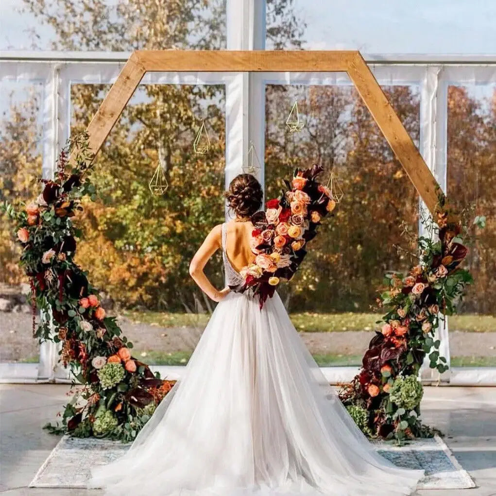 Rustic Wooden Wedding Arch