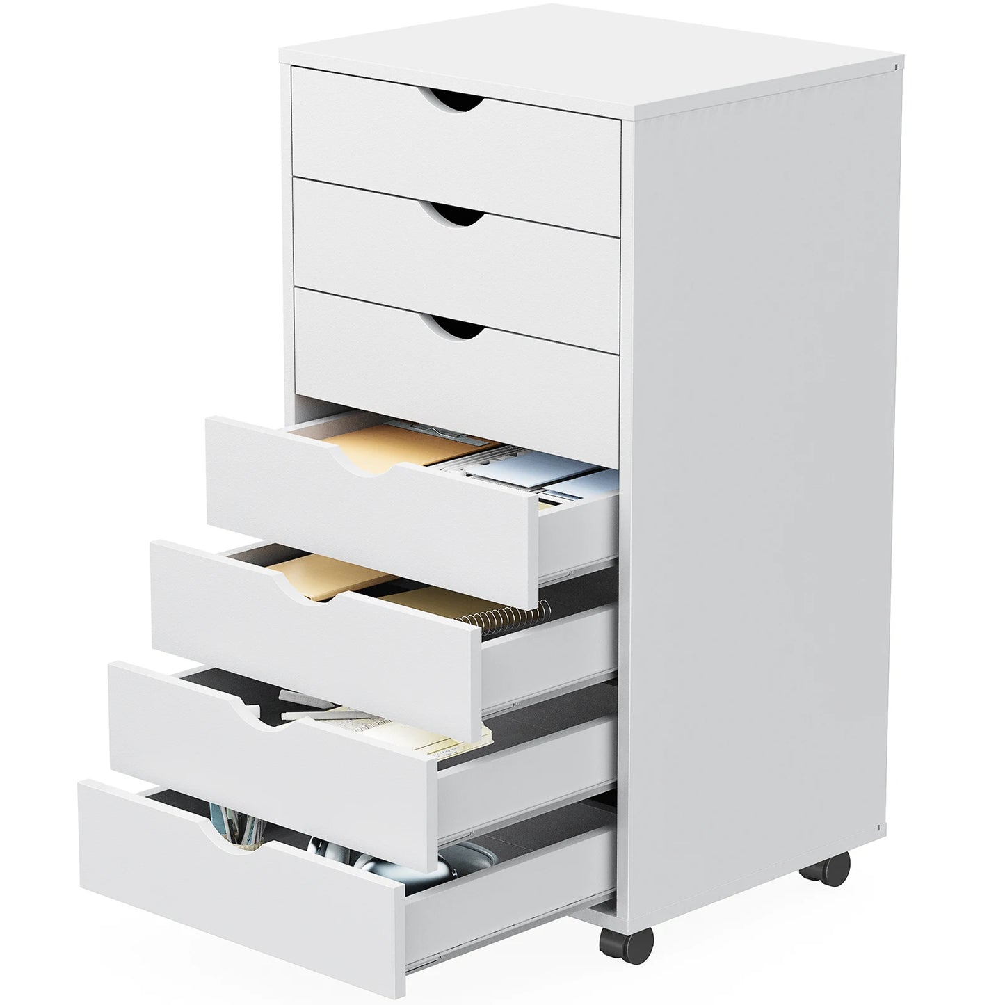 7-Drawer Chest Storage Cabinet with Wheels