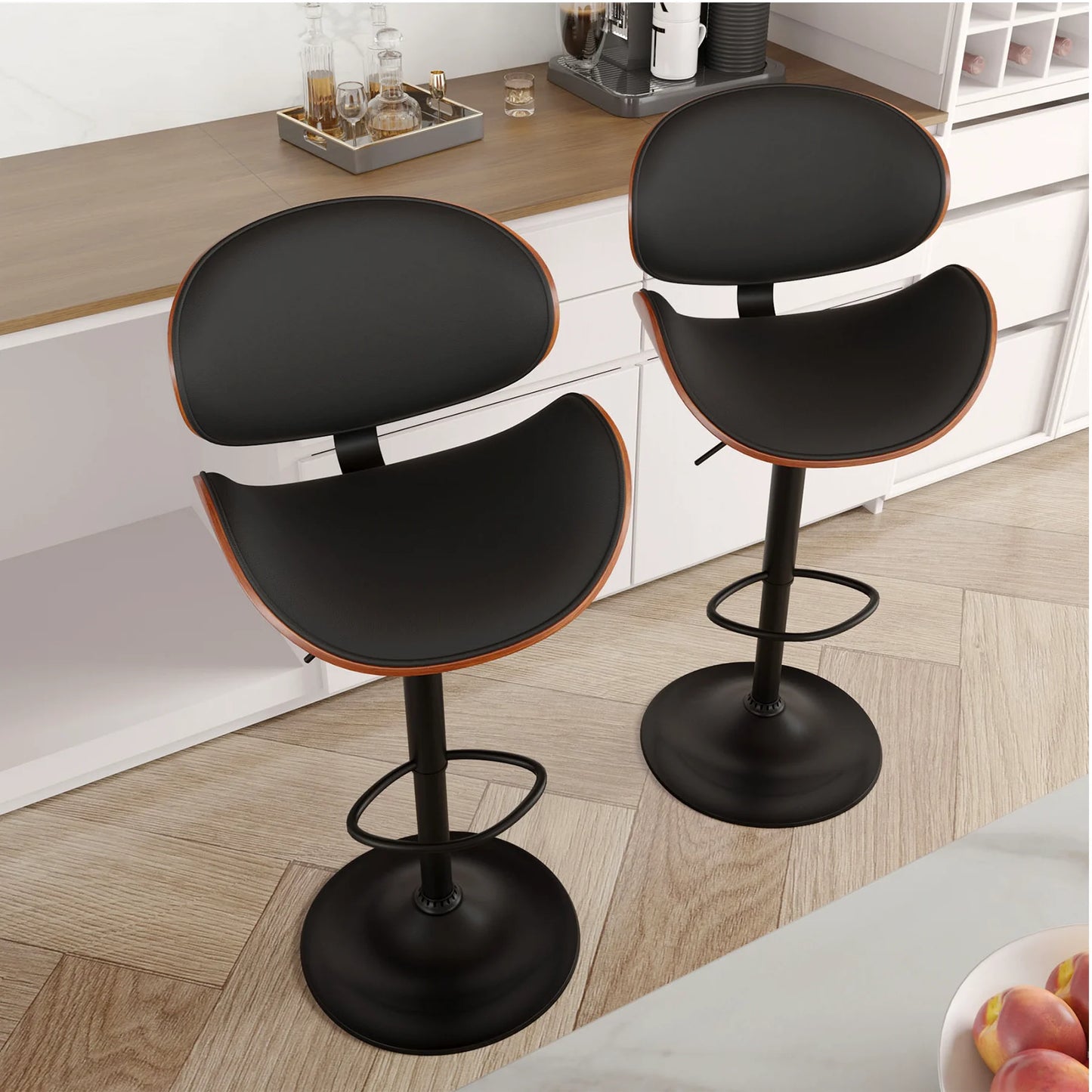 Rotating PU Bar Stools
