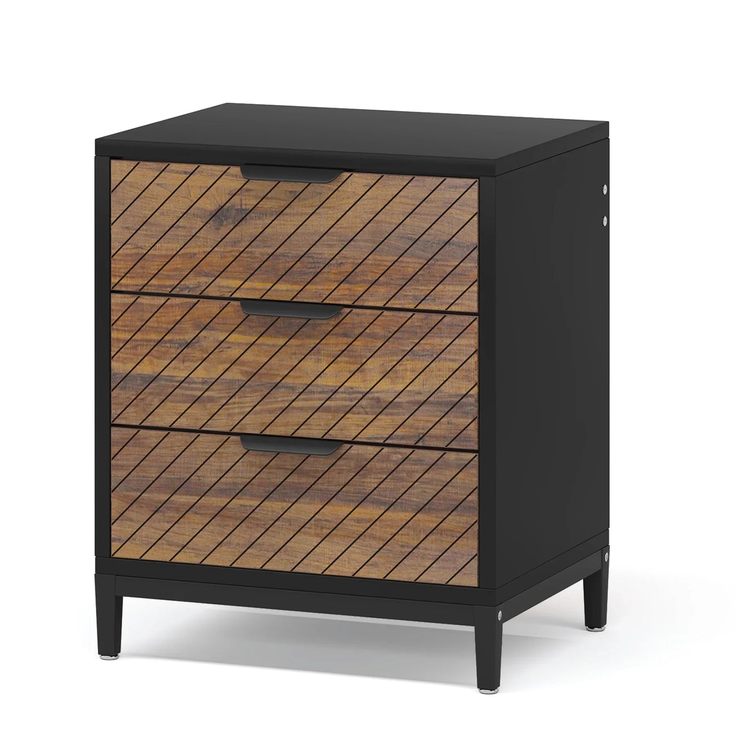White & Gold Nightstand