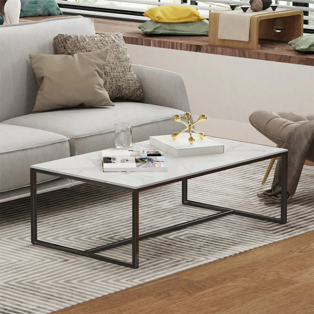 Rectangle Marble Coffee Table