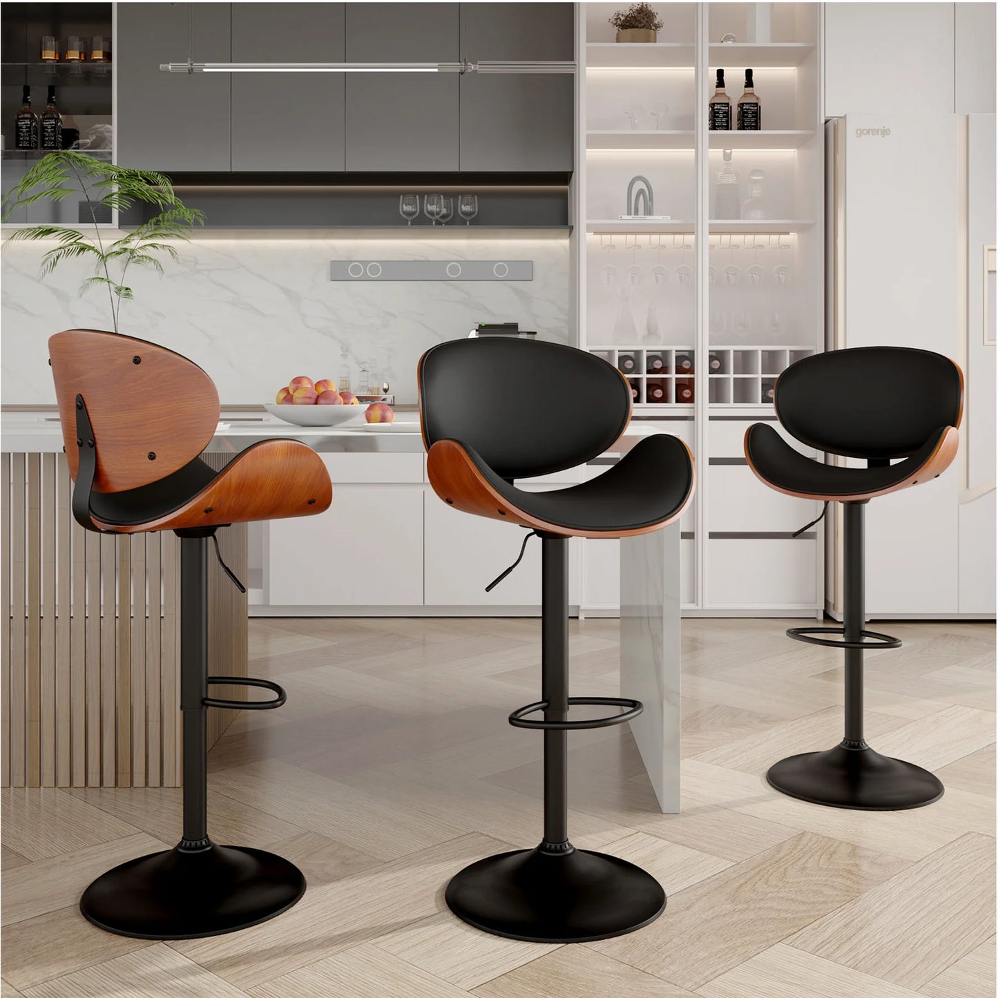 Rotating PU Bar Stools