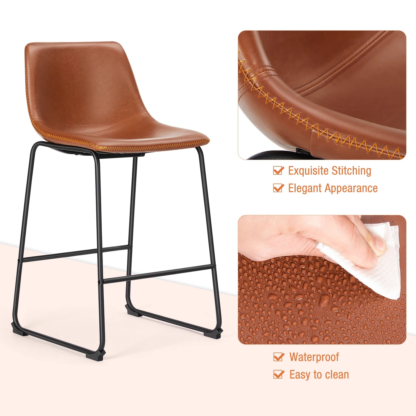 PU Leather Bar Stools