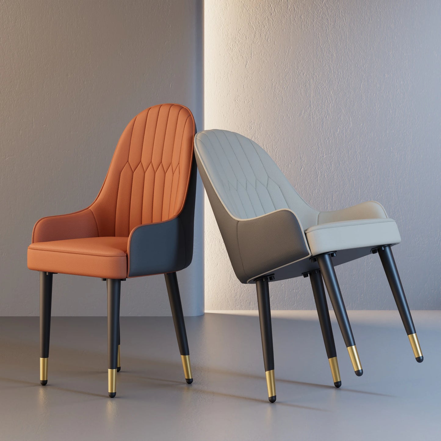 Faux Leather Dining Chairs