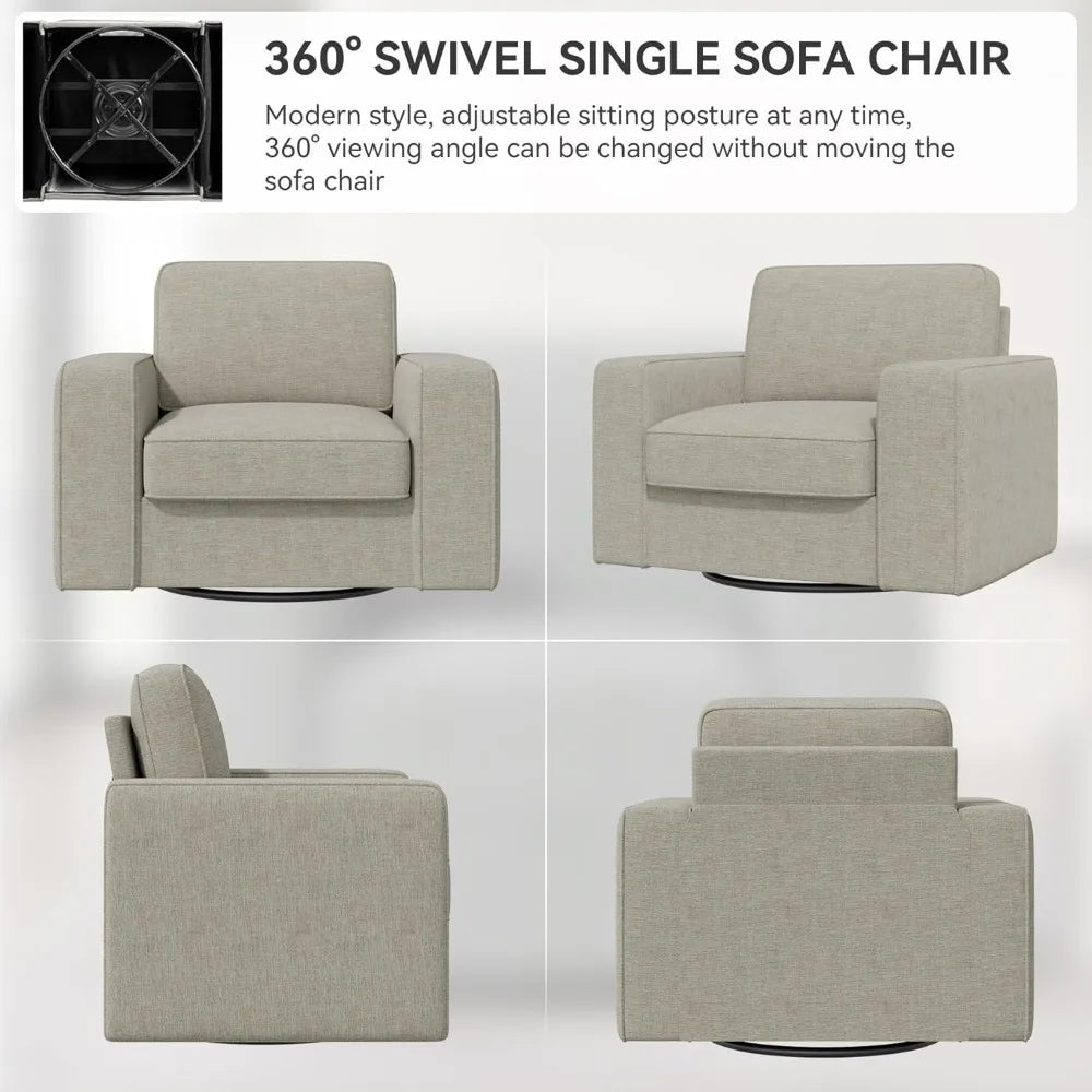 Swivel Accent Chair Set