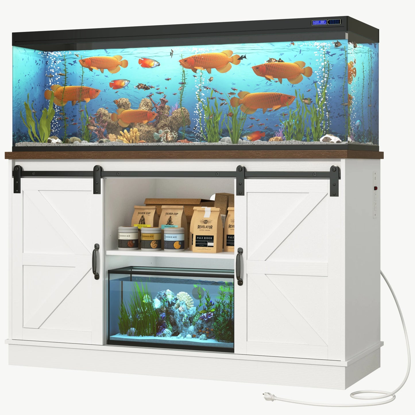 52 Gallon Fish Tank Stand with Power Outlet