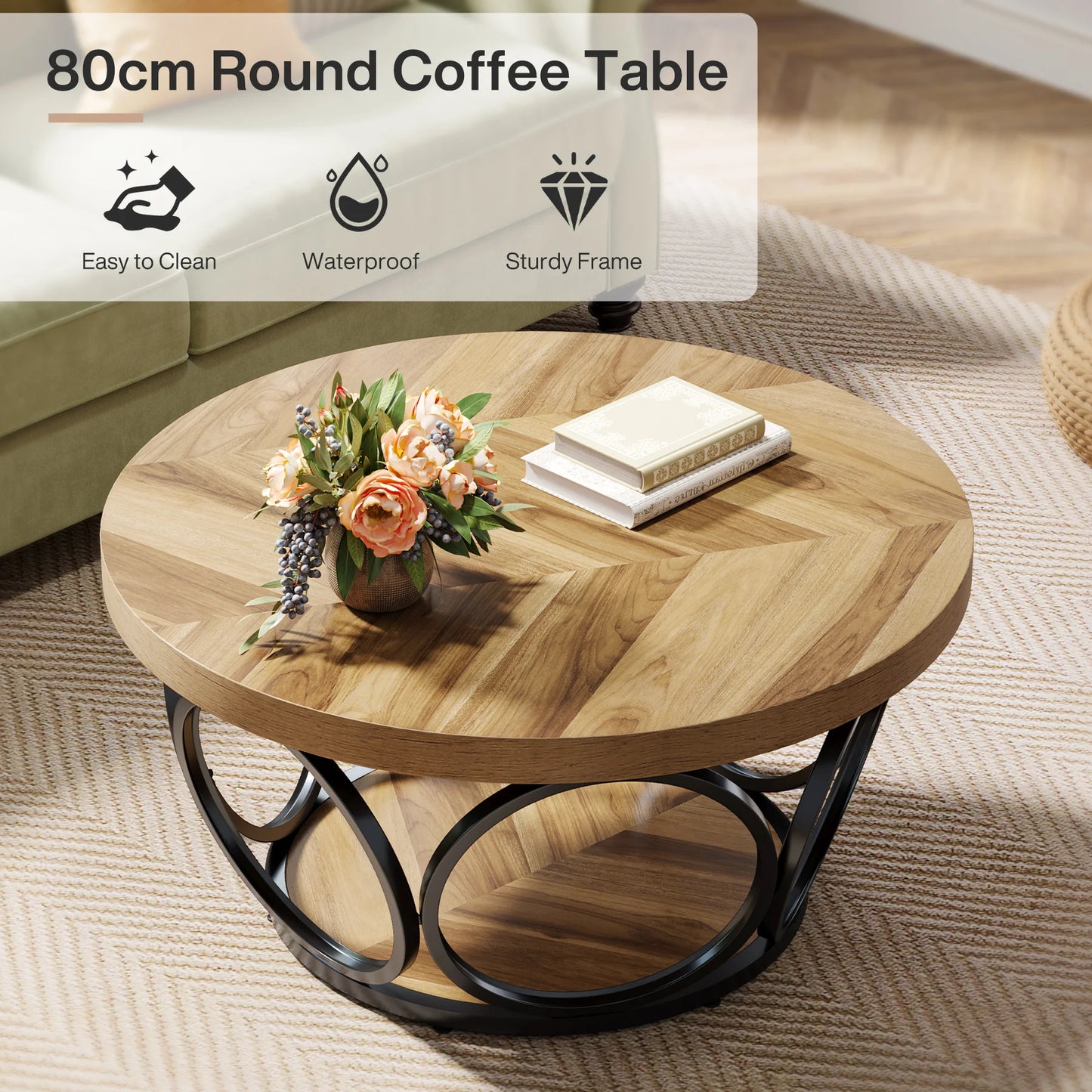 31.7″ Round Coffee Table
