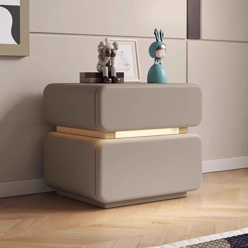 Luxury Italian Nightstand with Drawer