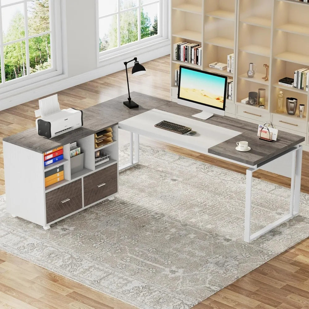 Reversible L‑Shaped Desk