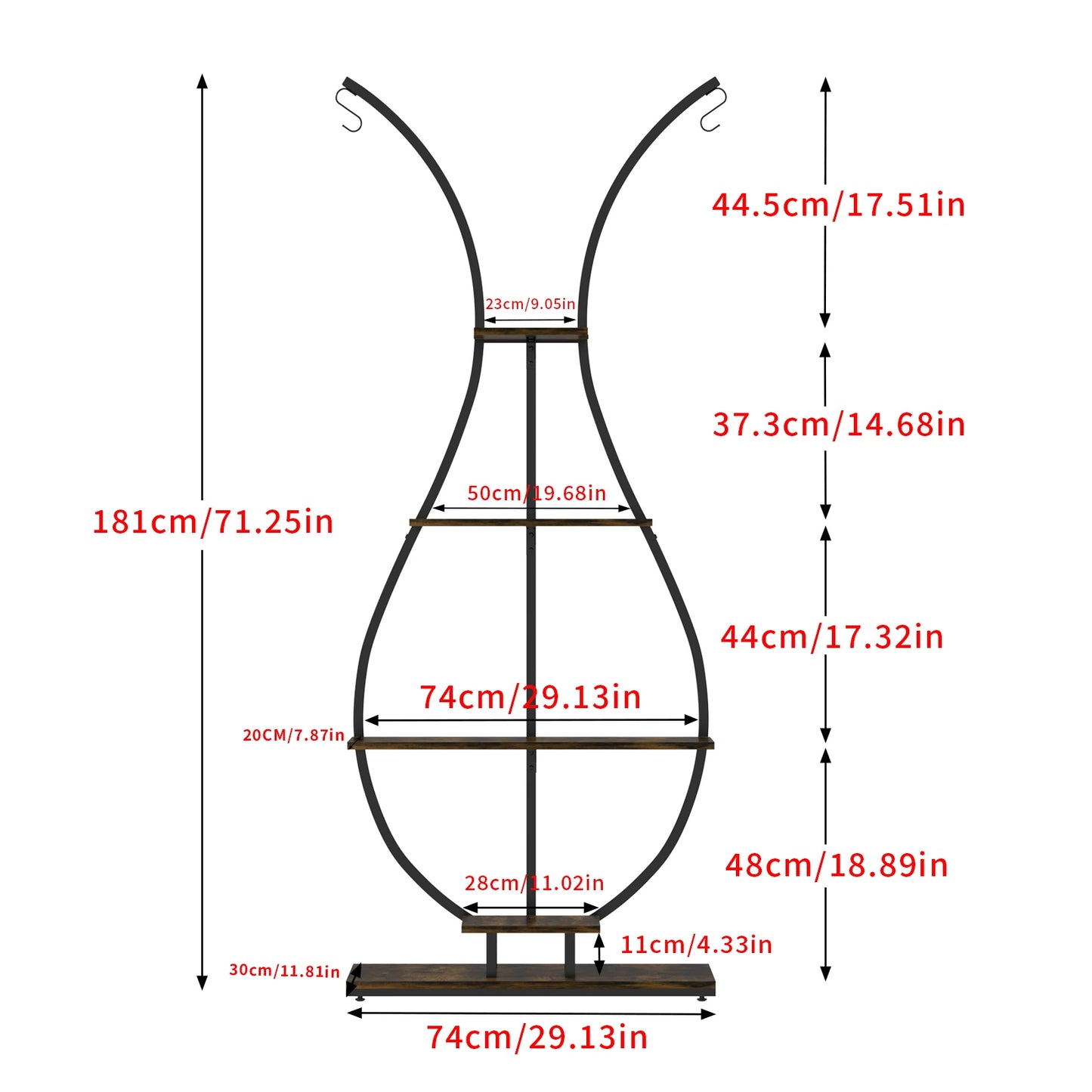 Vase-Shaped Plant Stand