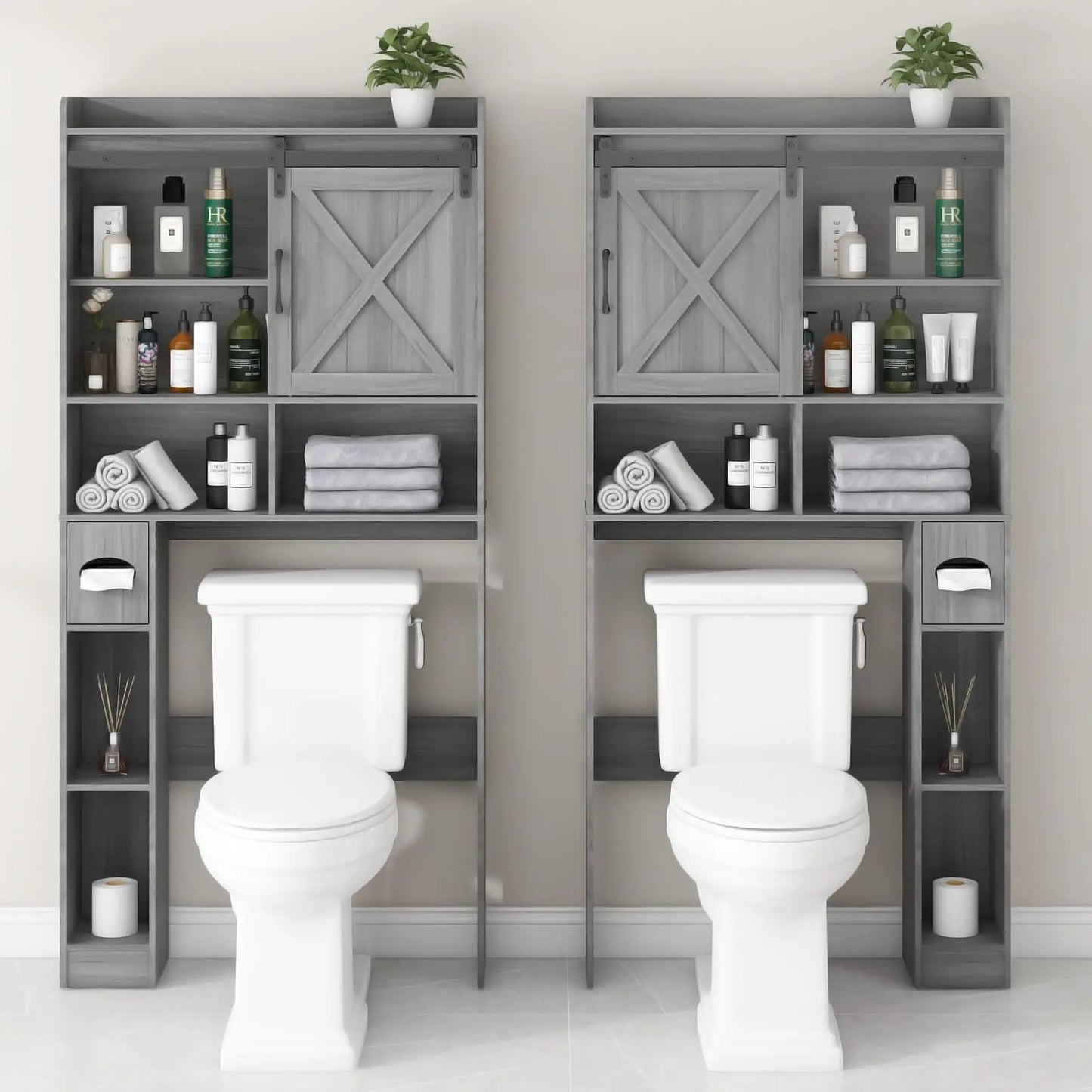 Wooden Over the Toilet Storage Cabinet