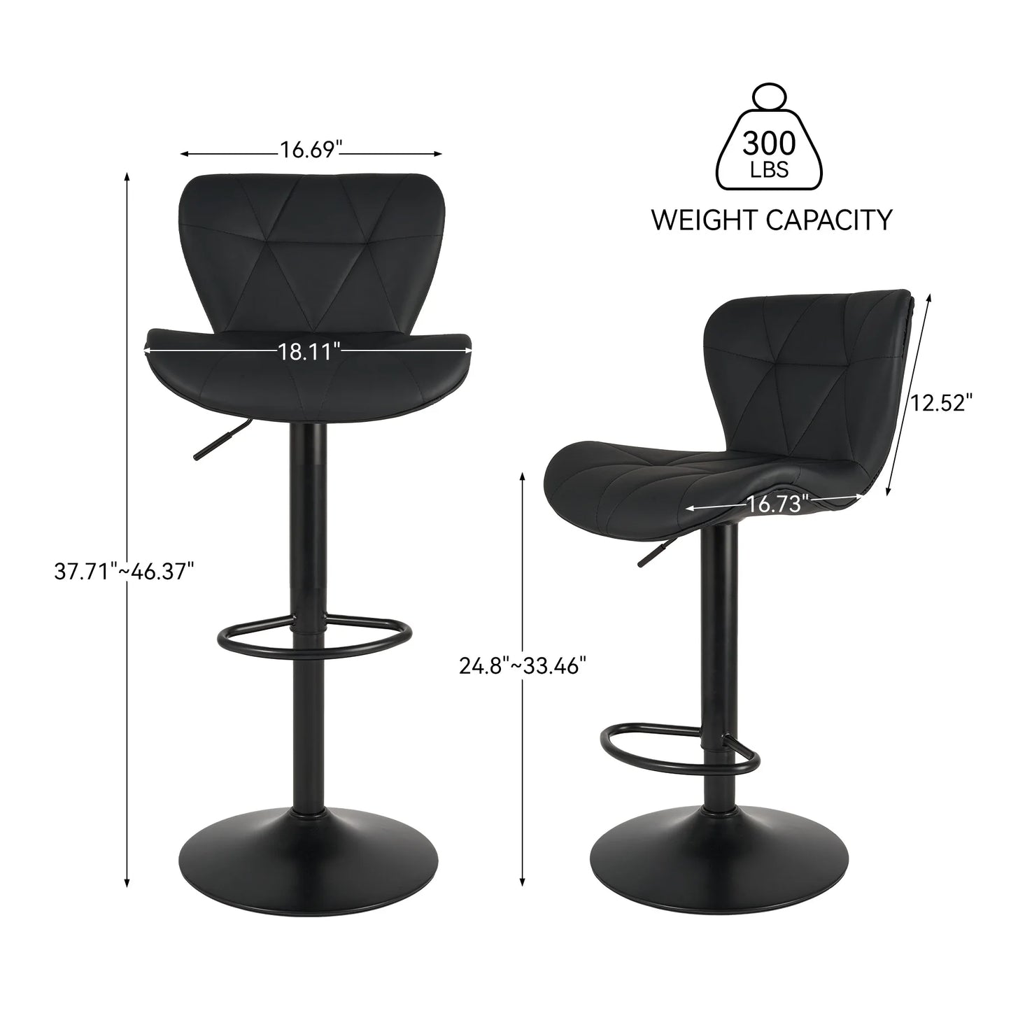Adjustable Swivel Bar Chairs