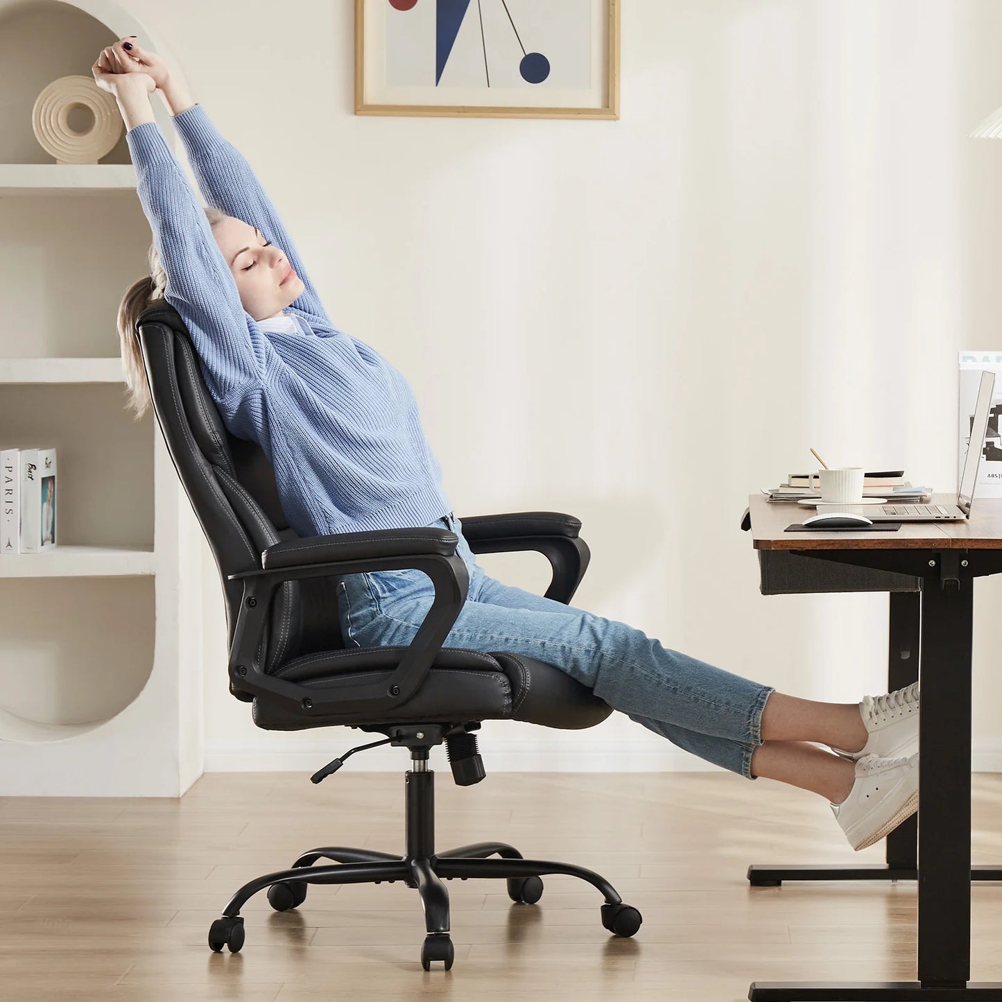 Ergonomic PU Leather Chair