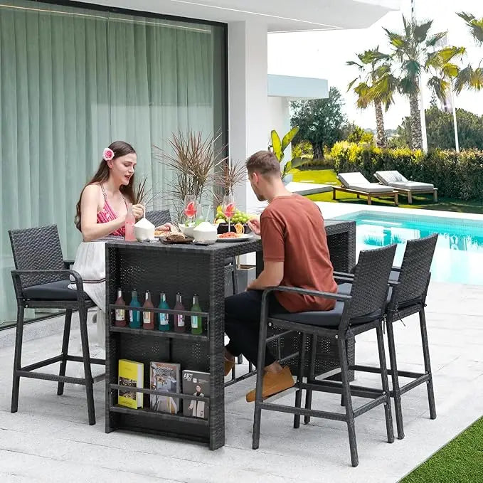 Outdoor Rattan Dining Set