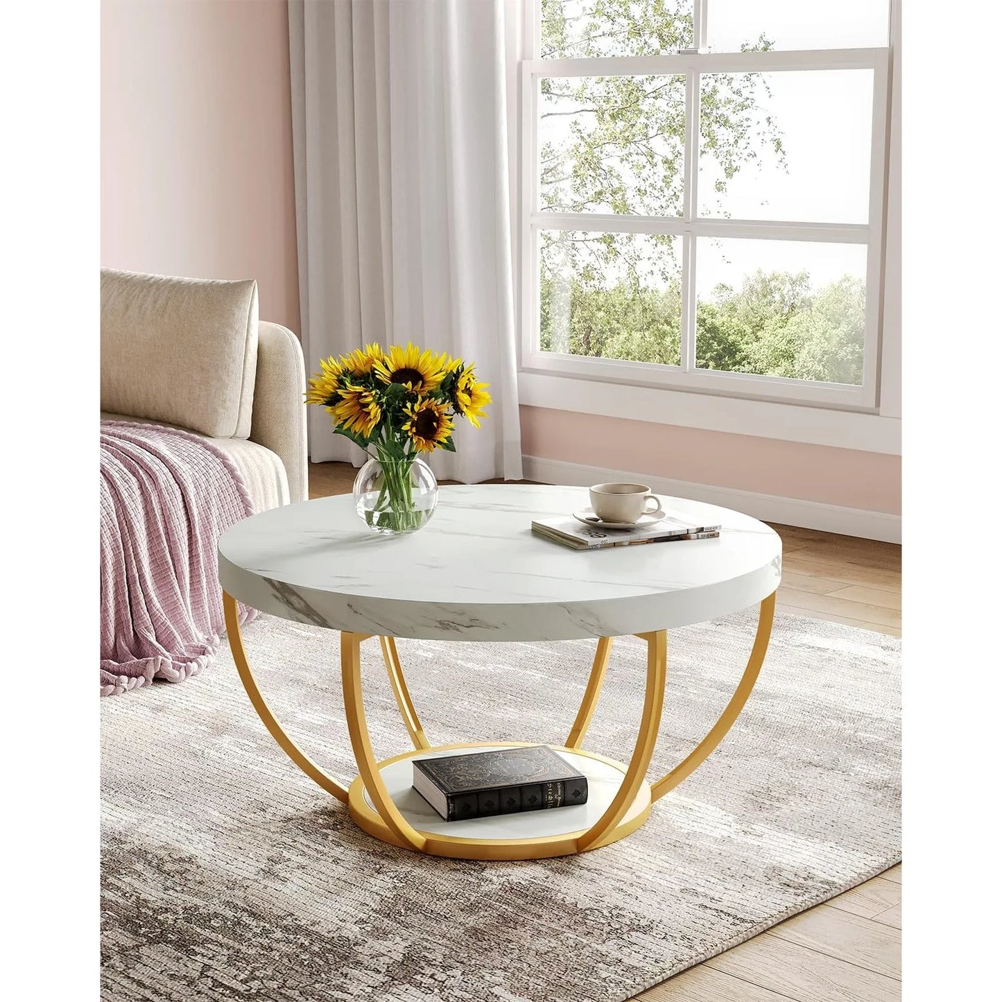 Marble Circle Coffee Table